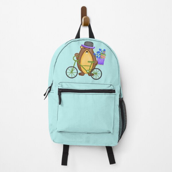 Item preview, Cute groundhog with green bicycle and flowers basket. designed and sold by Onanong2531.