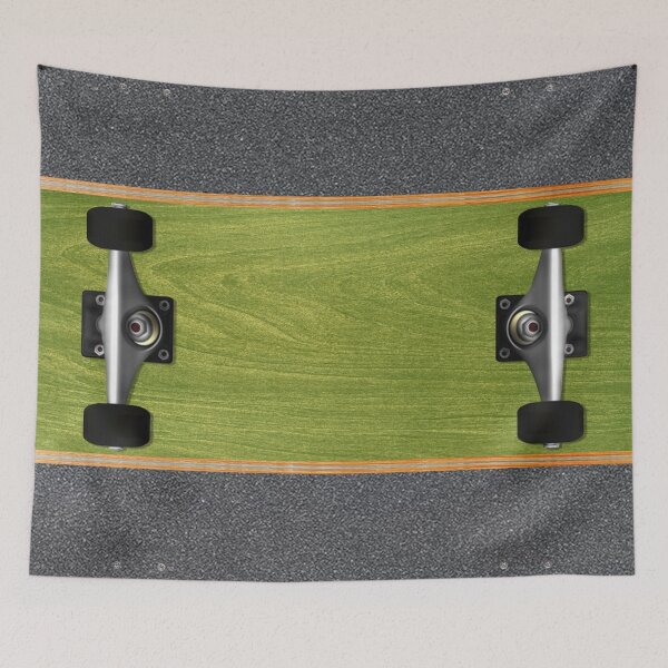 Item preview, (Green) Skateboard with Grip Tape on reverse side designed and sold by Tree45.