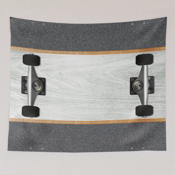 Item preview, (White) Skateboard with Grip Tape on reverse side designed and sold by Tree45.