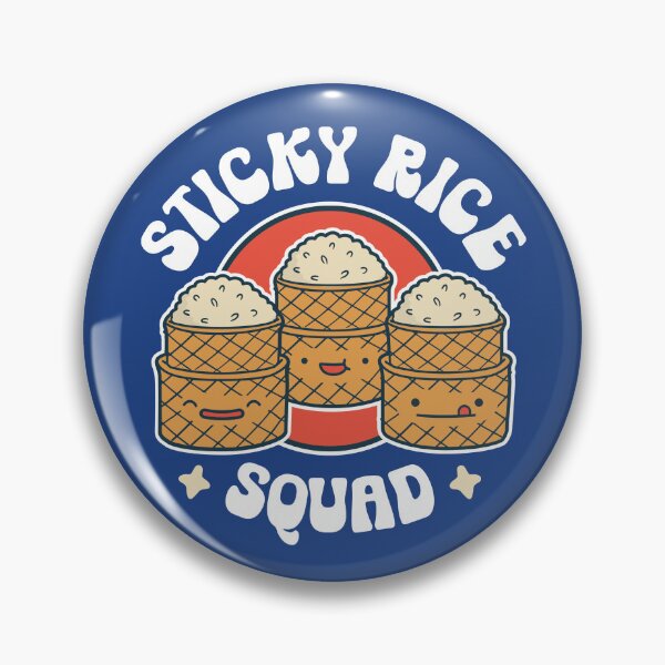 Item preview, Funny Sticky Rice Squad - Kawaii Love Thai Asian Food Lover designed and sold by propellerhead.