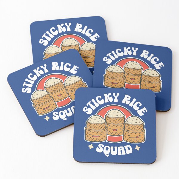 Item preview, Funny Sticky Rice Squad - Kawaii Love Thai Asian Food Lover designed and sold by propellerhead.