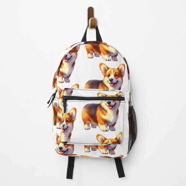 Item preview, Cute Pembroke Welsh Corgi Painting - Corgi Watercolor Digital Art - Different Pattern designed and sold by Star-Fragment.