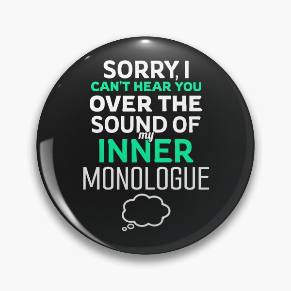 Artikelvorschau, Innerer Monolog-Humor für Introvertierte und Schriftsteller entworfen und verkauft von BoundlessWorks.