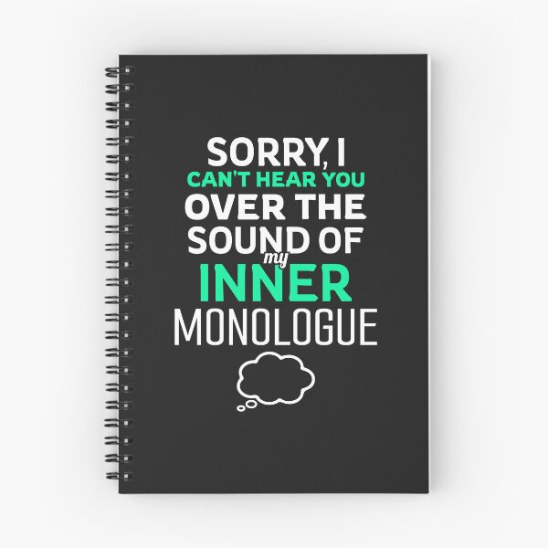Item preview, Inner Monologue Humor for Introverts and Writers designed and sold by BoundlessWorks.