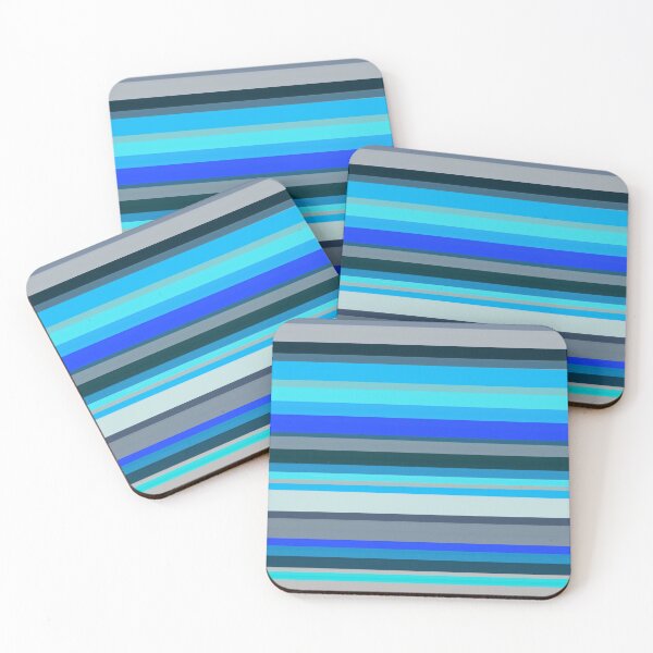 Item preview, Rayas de tonos azules designed and sold by zanydoodles.