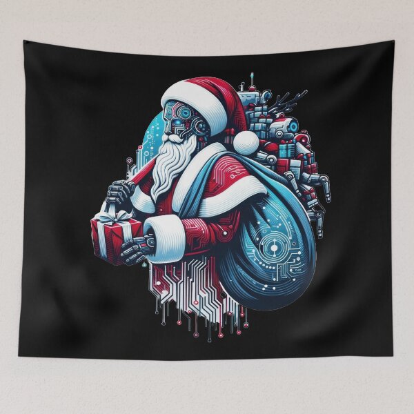 Item preview, AI Santa: Happy Cyber Christmas  designed and sold by DumbPet.