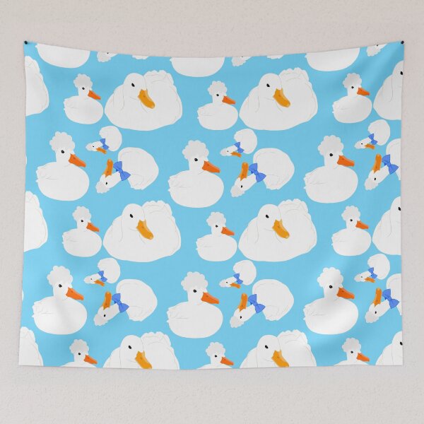 Item preview, Chill white ducks pattern  designed and sold by nickardi.