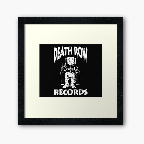 Retro White Logo T-Shirt Framed Art Print