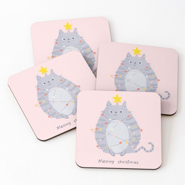 Item preview, Meowy Christmas designed and sold by martarodpal.