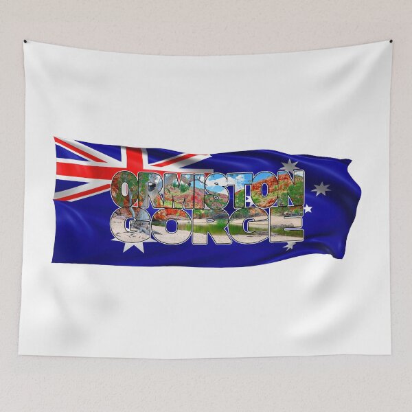Item preview, ORMISTON GORGE - Northern Territory Australia with Flag designed and sold by Adam Gormley.