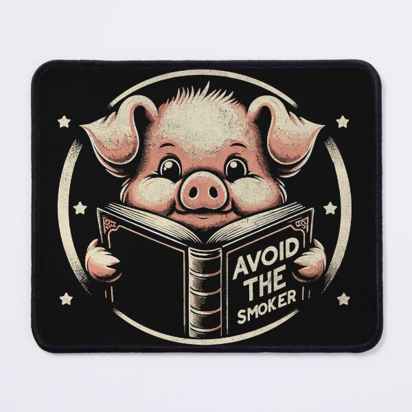 Item preview, BBQ Humor - Piglet's Guide to Avoiding Smokers designed and sold by AmorcitoDesigns.