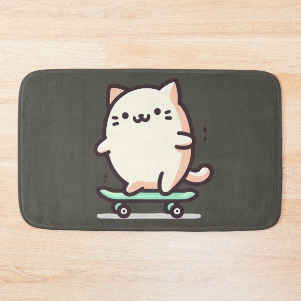 Item preview, Cute Cat Skateboard designed and sold by Drextor.