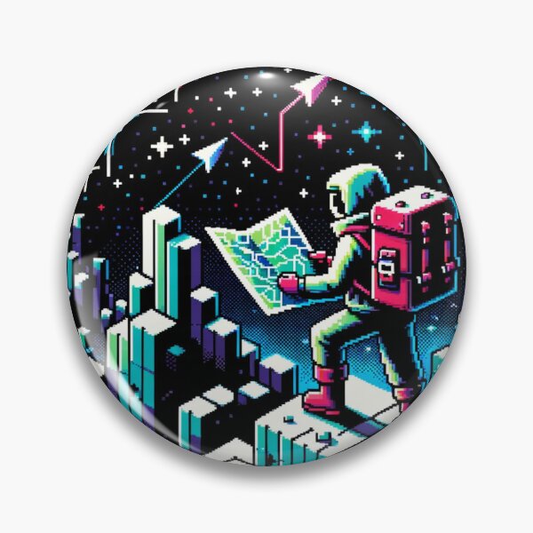 Item preview, Neon Map Explorer designed and sold by PixelPunkster.