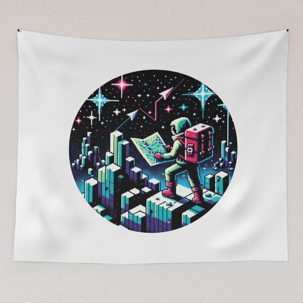 Item preview, Neon Map Explorer designed and sold by PixelPunkster.