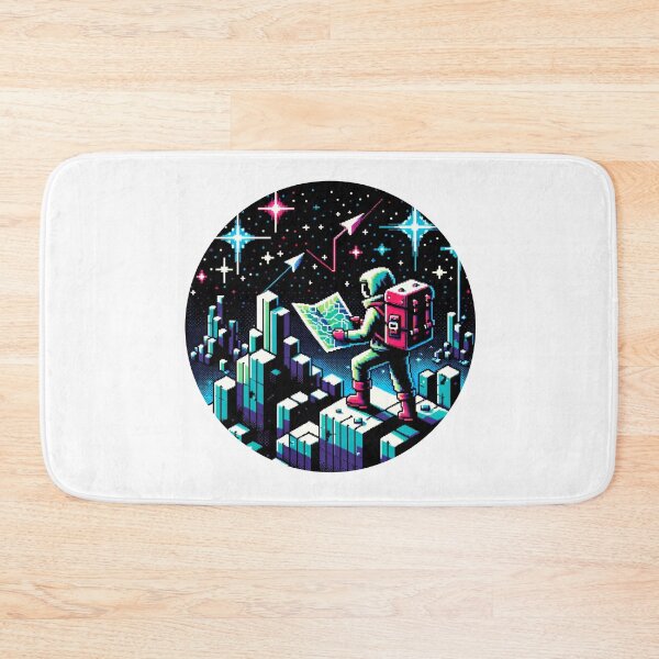 Item preview, Neon Map Explorer designed and sold by PixelPunkster.