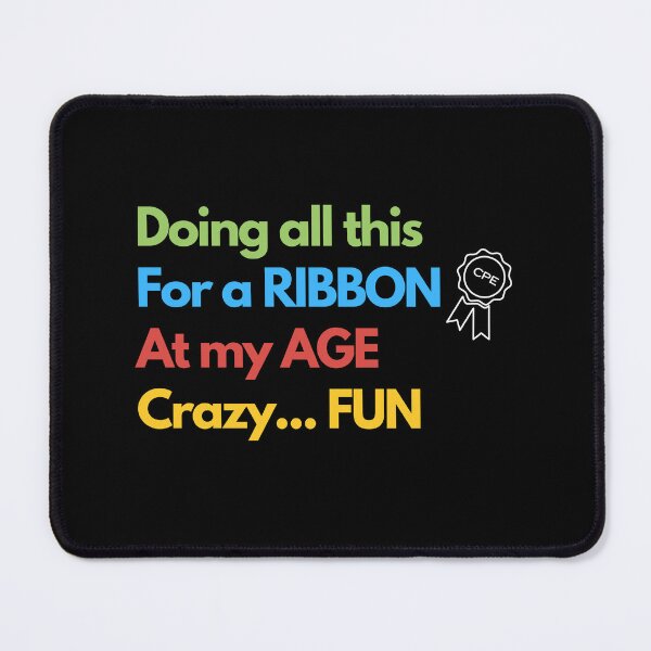 Item preview, Funny Dog agility - Doing all this, for a ribbon, at my age, crazy...fun designed and sold by LBKdesigns.