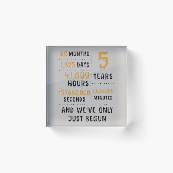 Item preview, 5 Years Wood Wedding Anniversary Tee Cute Gift For His And Her designed and sold by MemWear.