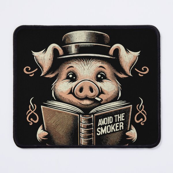 Item preview, Vintage Pig - Avoid the BBQ Smoker designed and sold by AmorcitoDesigns.