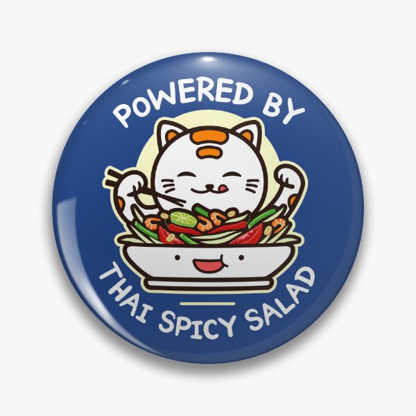 Item preview, Funny Thai Spicy Salad Cat - Kawaii Love Thai Asian Food Som Tum designed and sold by propellerhead.