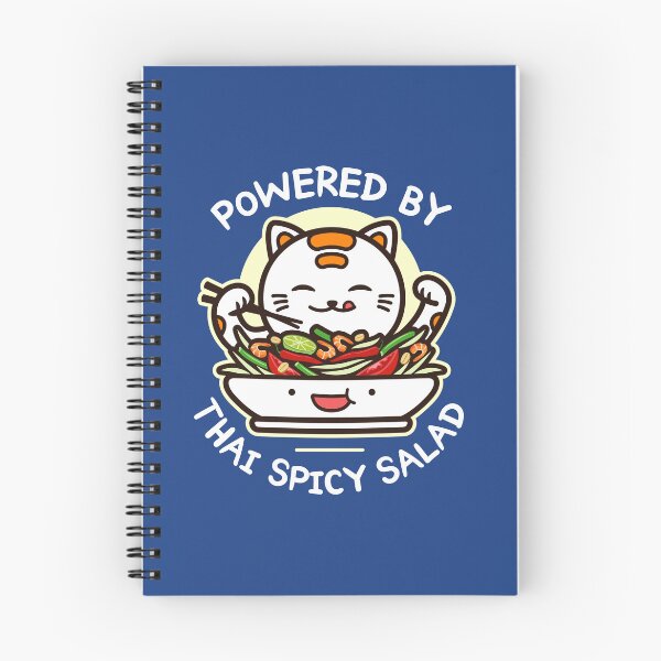 Item preview, Funny Thai Spicy Salad Cat - Kawaii Love Thai Asian Food Som Tum designed and sold by propellerhead.