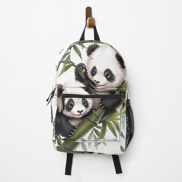 Item preview, Playful Panda Cubs in Bamboo Grove Illustration designed and sold by PaintbrushPlace.