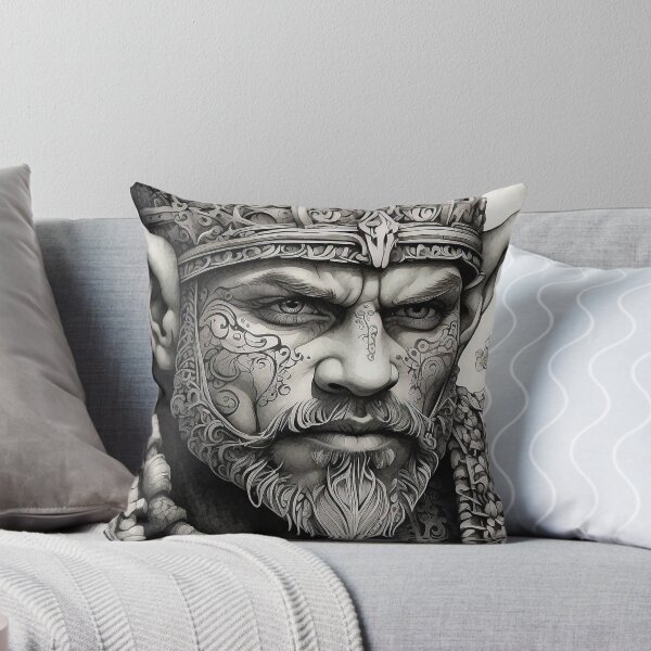 Item preview, Zentangle Elven Bezerker Warrior. designed and sold by nyathiwa.