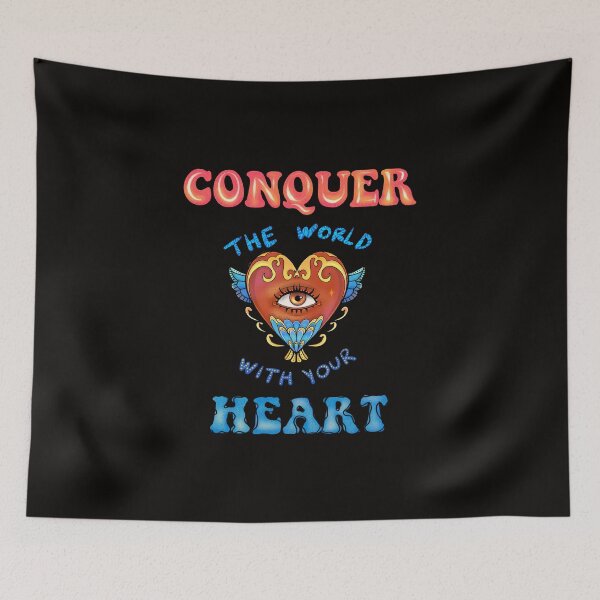 Item preview, Conquer the world with your heart designed and sold by Maparussulo.