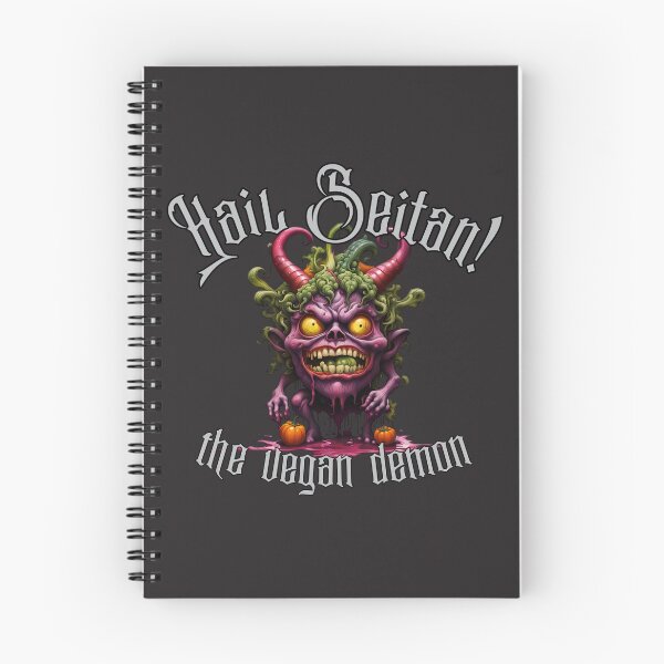 Item preview, Hail Seitan! the vegan demon designed and sold by Robot Fight Club Apparel.