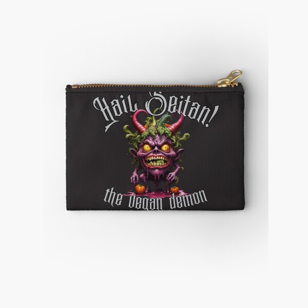 Item preview, Hail Seitan! the vegan demon designed and sold by Robot Fight Club Apparel.