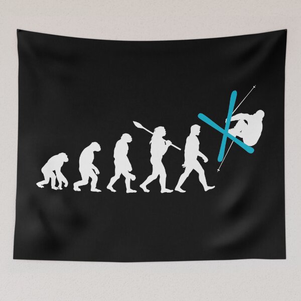 Item preview, Freeski Evolution of Ski Man Funny Skier designed and sold by fomodesigns.