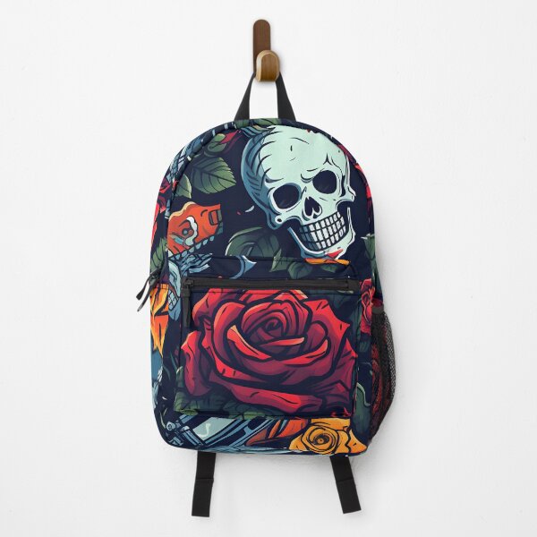Item preview, Roses and Revolvers Dark Floral Pattern designed and sold by inkArtistryfine.