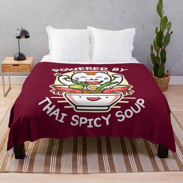 Item preview, Funny Thai Spicy Soup Cat - Kawaii Love Thai Asian Food Tom Yum designed and sold by propellerhead.