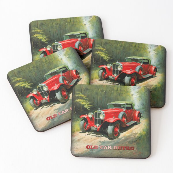 Artikelvorschau, ALTES AUTO RETRO, Cabriolet rot, CrisMor-Art entworfen und verkauft von CrisMor-Art.