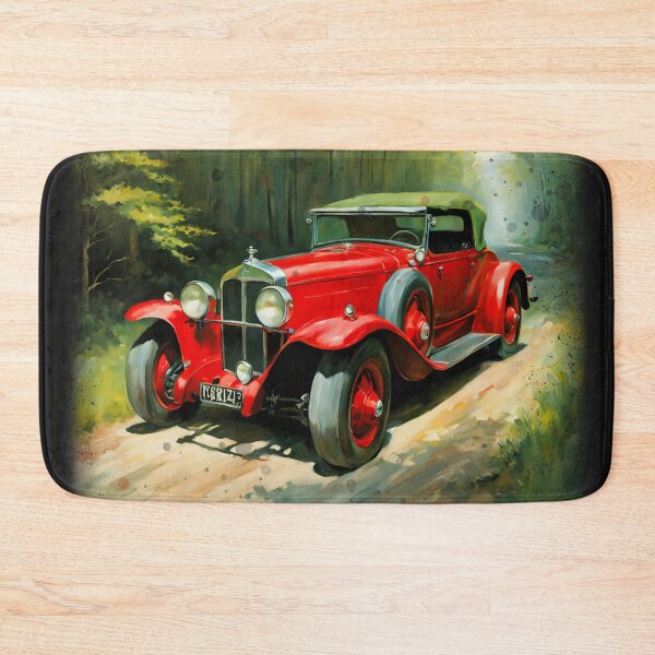 Artikelvorschau, ALTES AUTO RETRO, Cabriolet rot, CrisMor-Art entworfen und verkauft von CrisMor-Art.