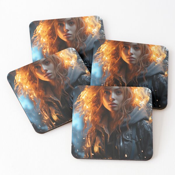 Item preview, Ember Gaze: The Fiery Spirit designed and sold by oanaunciuleanu.
