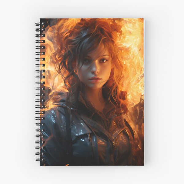 Item preview, Ember Gaze: The Fiery Spirit designed and sold by oanaunciuleanu.