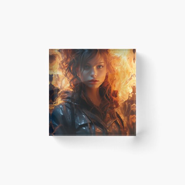 Item preview, Ember Gaze: The Fiery Spirit designed and sold by oanaunciuleanu.