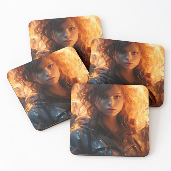 Item preview, Ember Gaze: The Fiery Spirit designed and sold by oanaunciuleanu.