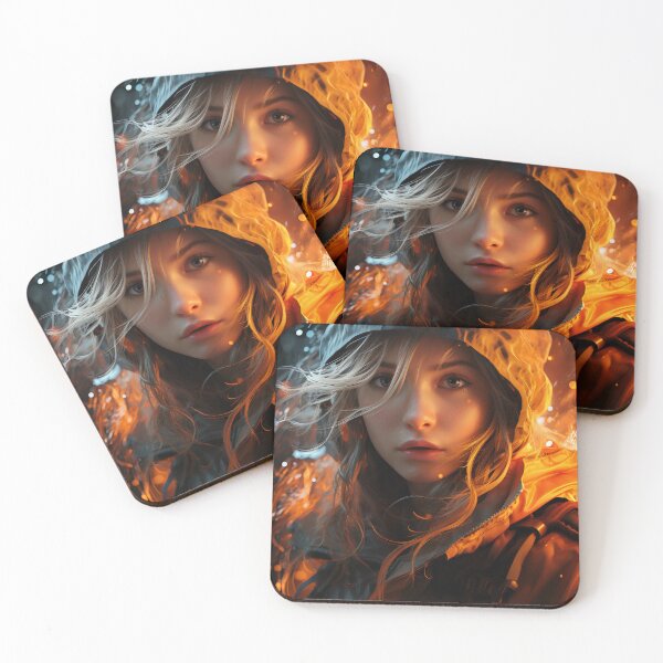 Item preview, Ember Gaze: The Fiery Spirit designed and sold by oanaunciuleanu.