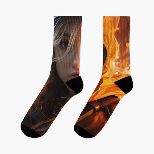 Item preview, Ember Gaze: The Fiery Spirit designed and sold by oanaunciuleanu.