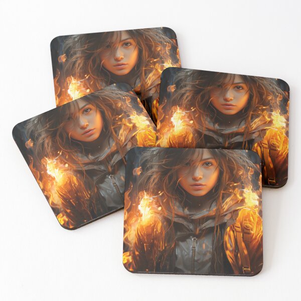 Item preview, Ember Gaze: The Fiery Spirit designed and sold by oanaunciuleanu.