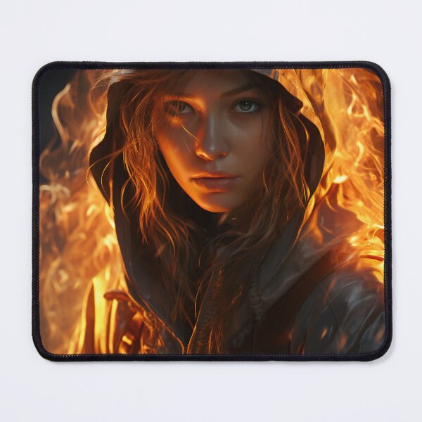 Item preview, Ember Gaze: The Fiery Spirit designed and sold by oanaunciuleanu.