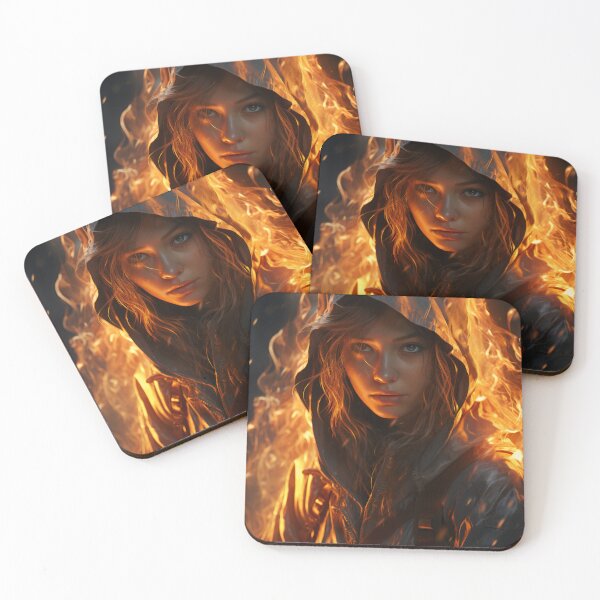 Item preview, Ember Gaze: The Fiery Spirit designed and sold by oanaunciuleanu.