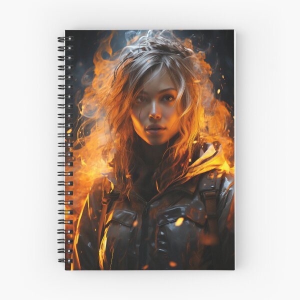 Item preview, Ember Gaze: The Fiery Spirit designed and sold by oanaunciuleanu.