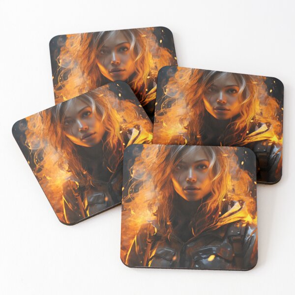 Item preview, Ember Gaze: The Fiery Spirit designed and sold by oanaunciuleanu.