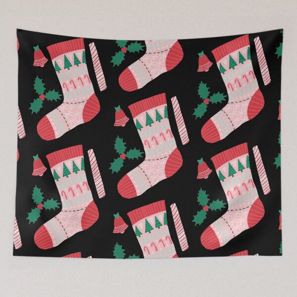 Item preview, Retro Mid-Century Modern Christmas Stocking Holiday Decoration Art designed and sold by LemonwoodClock.