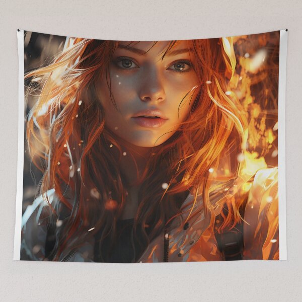 Item preview, Ember Gaze: The Fiery Spirit designed and sold by oanaunciuleanu.