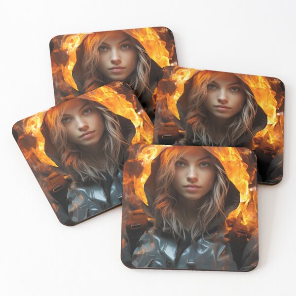 Item preview, Ember Gaze: The Fiery Spirit designed and sold by oanaunciuleanu.