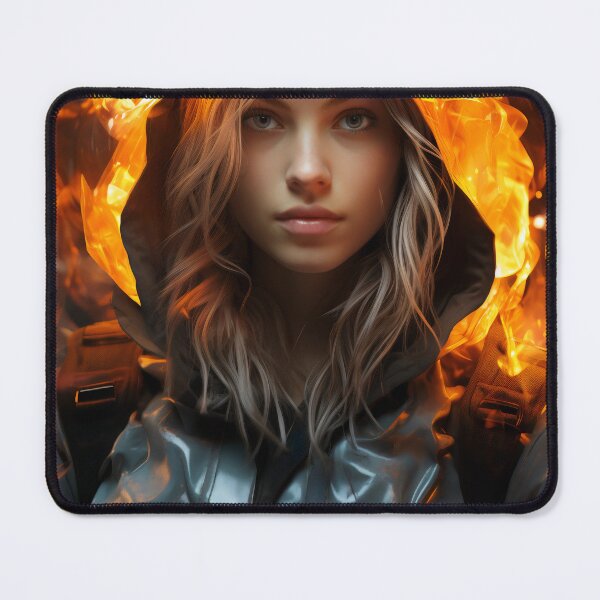 Item preview, Ember Gaze: The Fiery Spirit designed and sold by oanaunciuleanu.