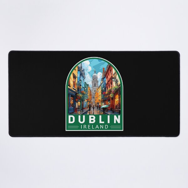Item preview, Dublin Ireland Travel Art Emblem designed and sold by KrisSidDesigns.